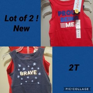 Lot of 2 cat & jack 2t NWT tanks
